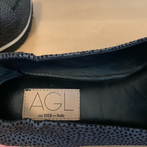 AGL Micro Pointed Toe Loafer in Gray Mini Leopard (Size 39) - Picture 4 of 6